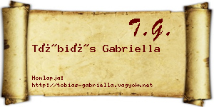 Tóbiás Gabriella névjegykártya