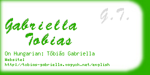 gabriella tobias business card